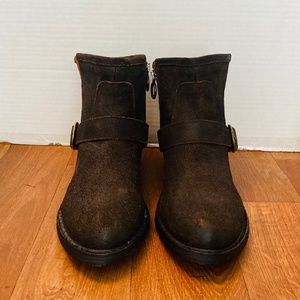 NWOB, FIORENTINI + BAKER, Womens Brown Leather Moto Boots, 40 / 9 / 9.5